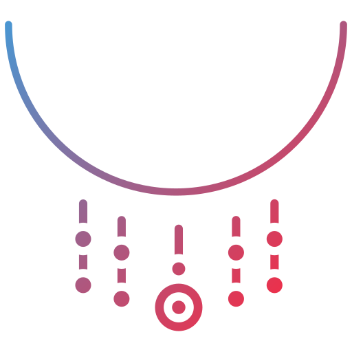 halsketting Generic Flat Gradient icoon