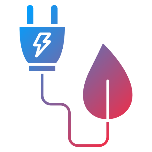 Eco electric Generic Flat Gradient icon