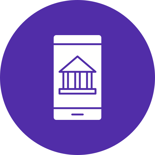 servizi bancari per smarthpone Generic Circular icona