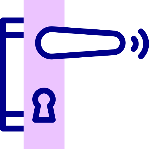 ドアロック Detailed Mixed Lineal color icon