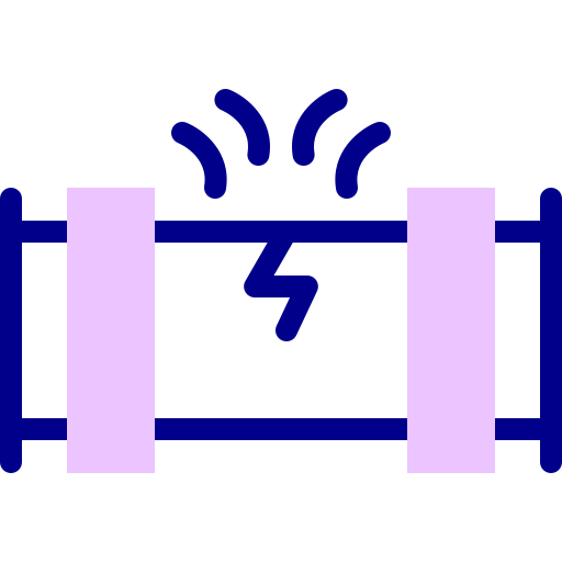 ガス漏れ Detailed Mixed Lineal color icon