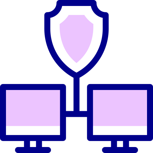 Security Detailed Mixed Lineal color icon
