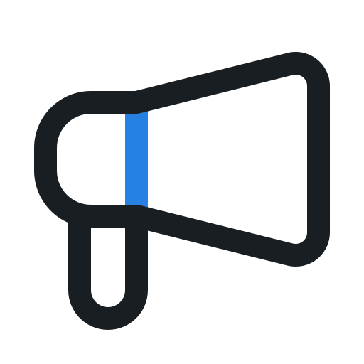 Megaphone Generic Outline Color icon