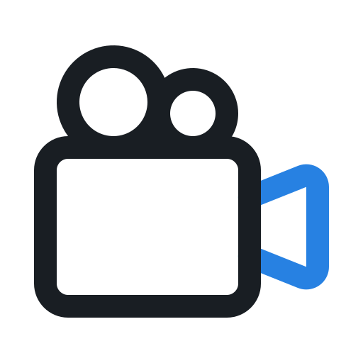 Video Generic Outline Color icon
