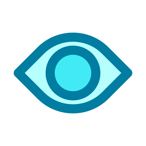 rotes auge Generic Blue icon