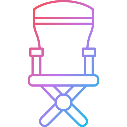 krzesło kempingowe Generic Gradient ikona