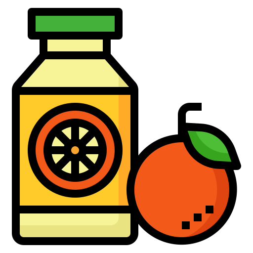 sok pomarańczowy Generic Outline Color ikona