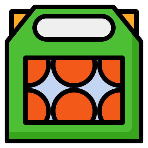 caja de frutas Generic Outline Color icono