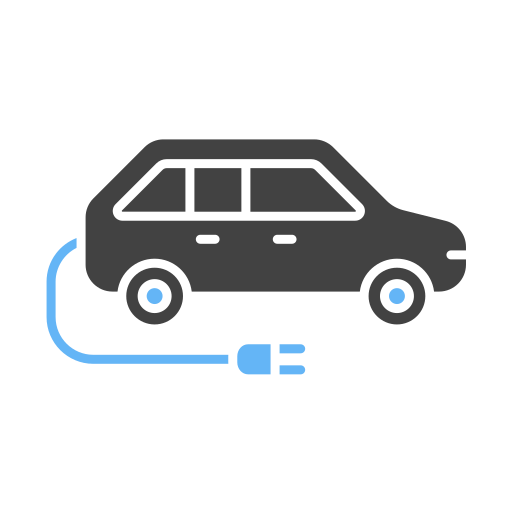 coche eléctrico Generic Blue icono