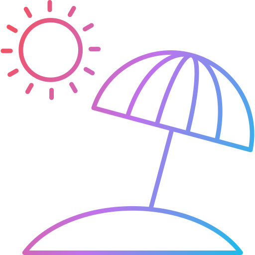 пляжный зонт Generic Gradient иконка