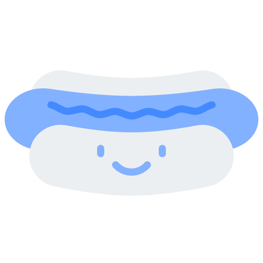 hotdog Generic Blue icoon