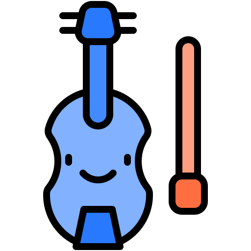 skrzypce Generic Outline Color ikona
