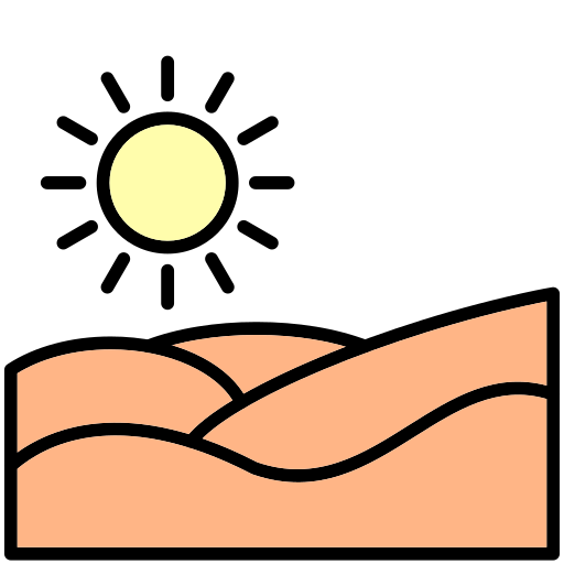 desierto Generic Outline Color icono