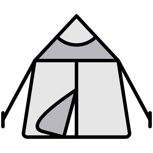 텐트 Generic Outline Color icon