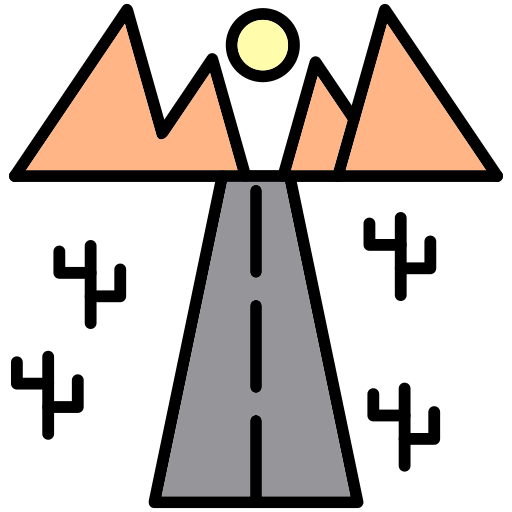 la carretera Generic Outline Color icono