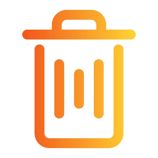 Trash bin Generic Gradient icon