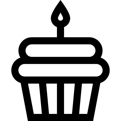 カップケーキ Basic Straight Lineal icon