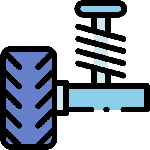 Suspension Detailed Rounded Lineal color icon