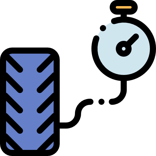 車輪 Detailed Rounded Lineal color icon