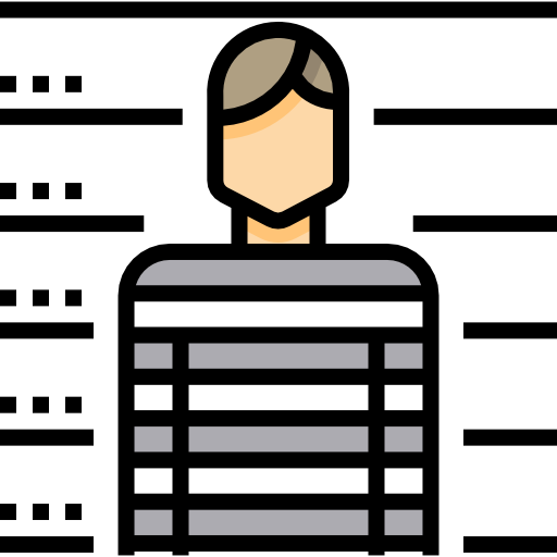 prigioniero Detailed Straight Lineal color icona