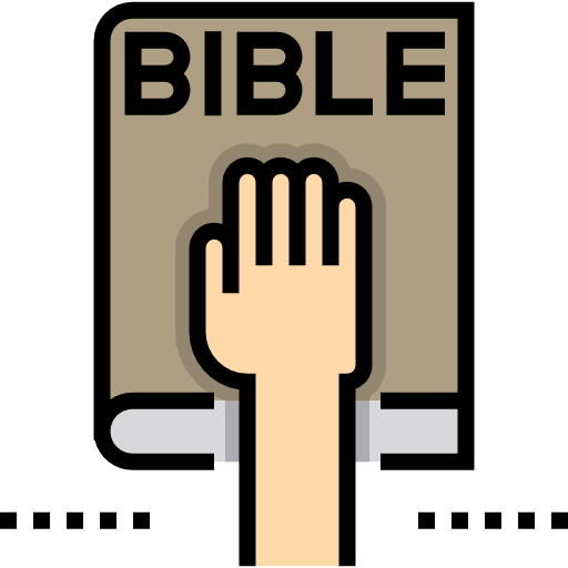 bijbel Detailed Straight Lineal color icoon
