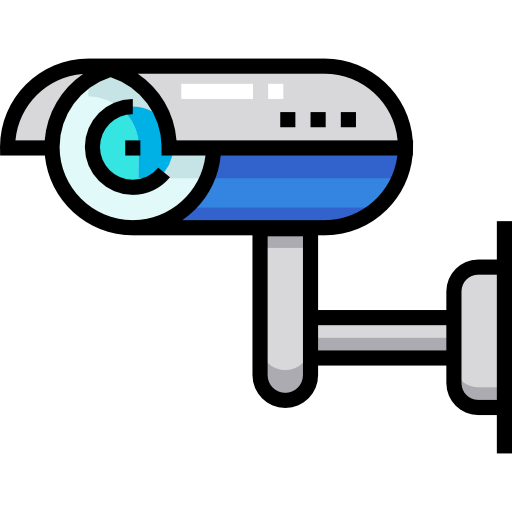 cctv Detailed Straight Lineal color icon