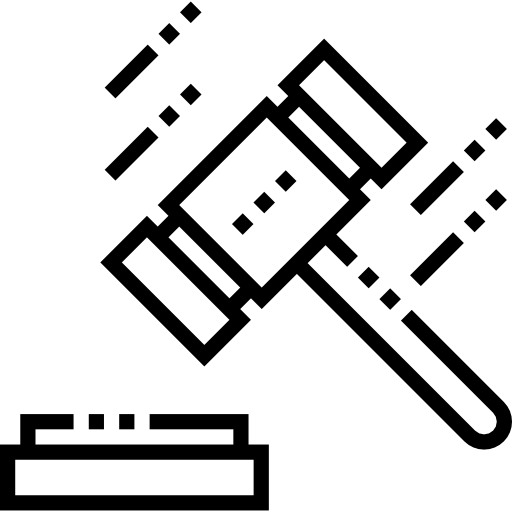 subasta Detailed Straight Lineal icono