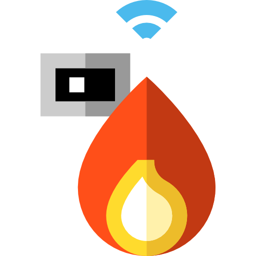 Fire alarm Basic Straight Flat icon