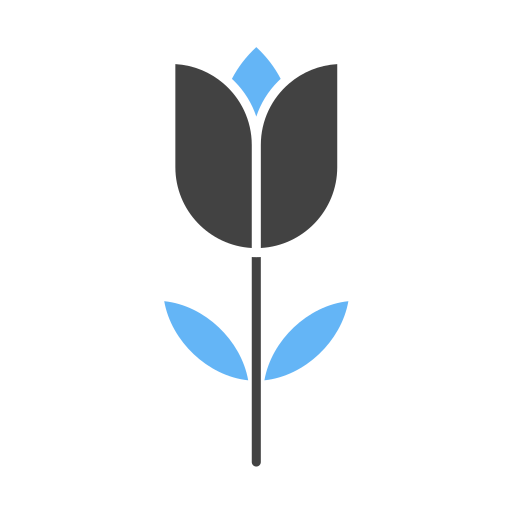 tulipe Generic Blue Icône