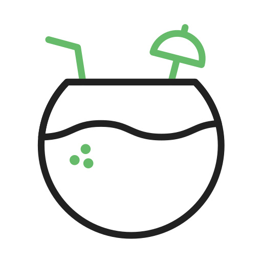Tropical drink Generic Outline Color icon