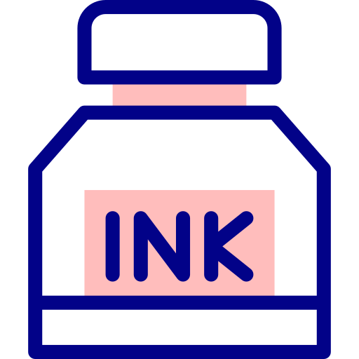 botella de tinta Detailed Mixed Lineal color icono