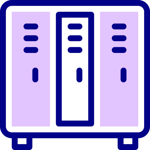 사물함 Detailed Mixed Lineal color icon