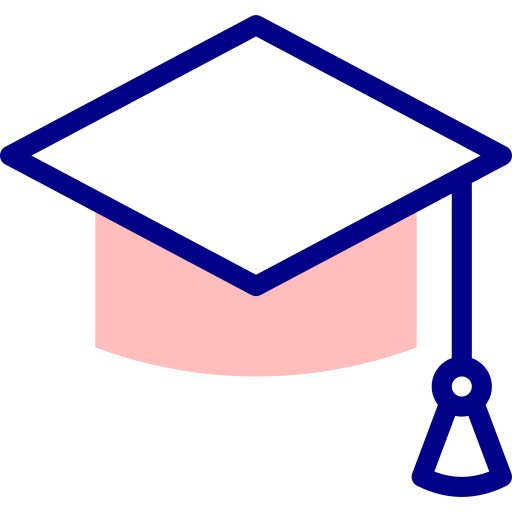 Mortarboard Detailed Mixed Lineal color icon