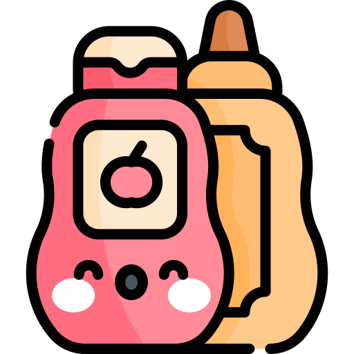 salsa Kawaii Lineal color icono