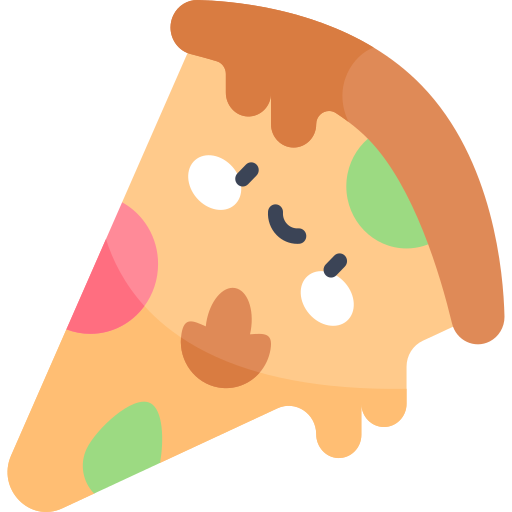 Pizza Kawaii Flat icon