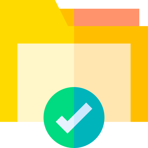 bezpieczny folder Basic Straight Flat ikona