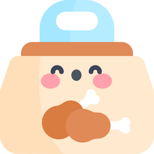 Food delivery Kawaii Flat icon