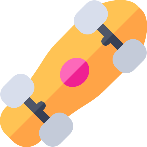 スケートボード Basic Rounded Flat icon