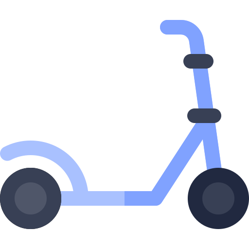 scooter electrico Basic Rounded Flat icono