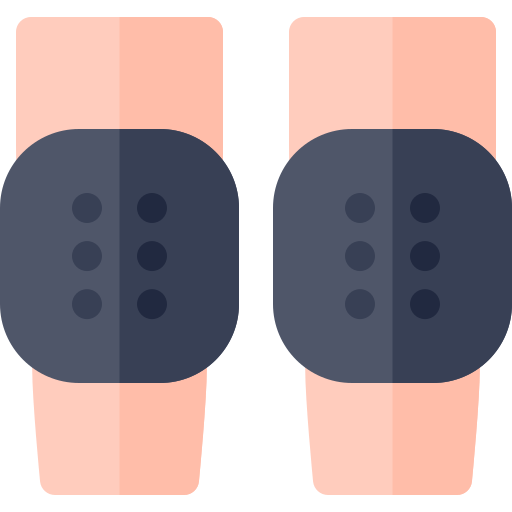 Knee pads Basic Rounded Flat icon