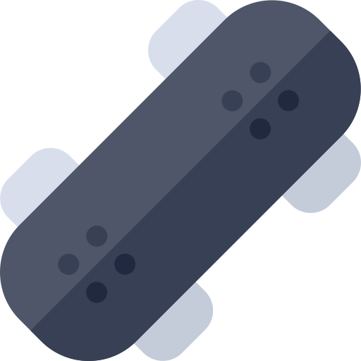 skateboard Basic Rounded Flat icona