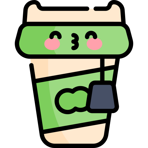 Tea cup Kawaii Lineal color icon