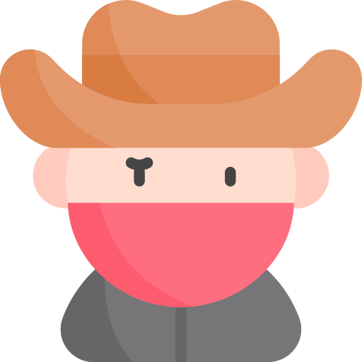 Cowboy Kawaii Flat icon