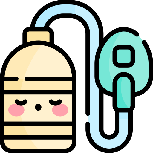 酸素マスク Kawaii Lineal color icon