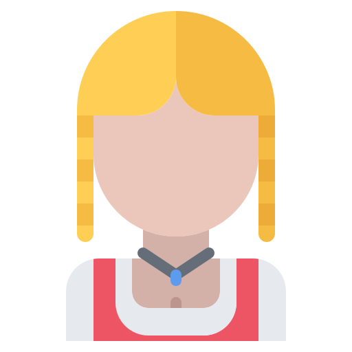 女性 Coloring Flat icon