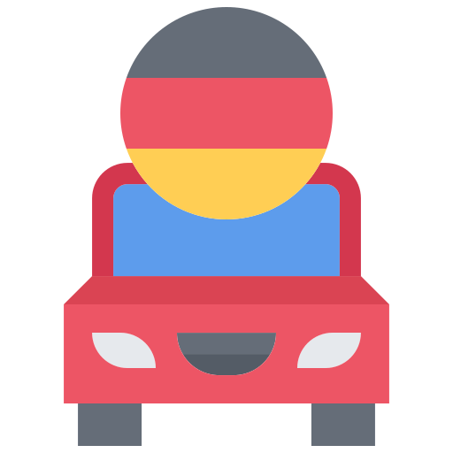 자동차 Coloring Flat icon