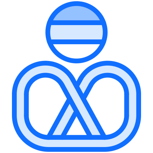 Pretzel Coloring Blue icon