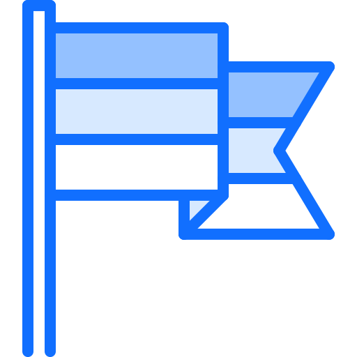 Flag Coloring Blue icon