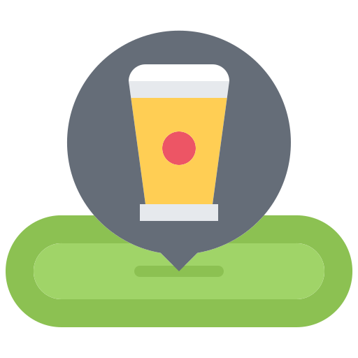 cerveza Coloring Flat icono