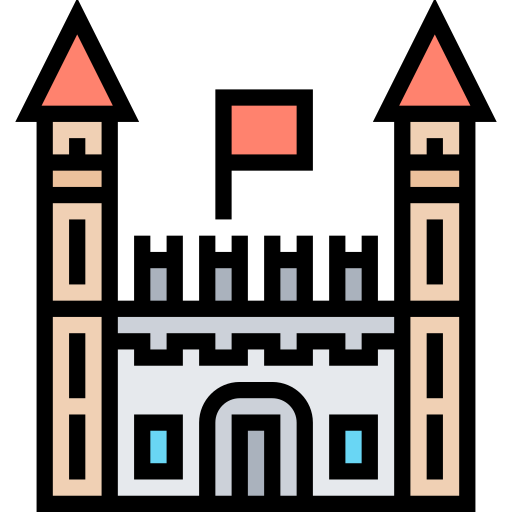 kasteel Meticulous Lineal Color icoon